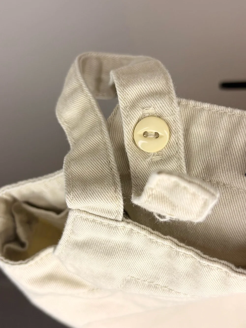 Ralph Lauren Vintage Cream Dress, Embroidered Bear, Buttons On Side Size 6-12M